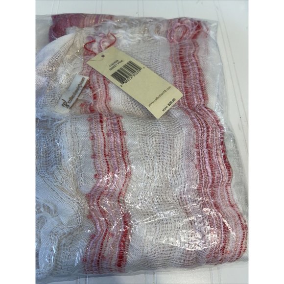 Collection 18 Ice Dainty Open Weave Slub Scarf Sweet Pink Retail $28.00 - Picture 6 of 7